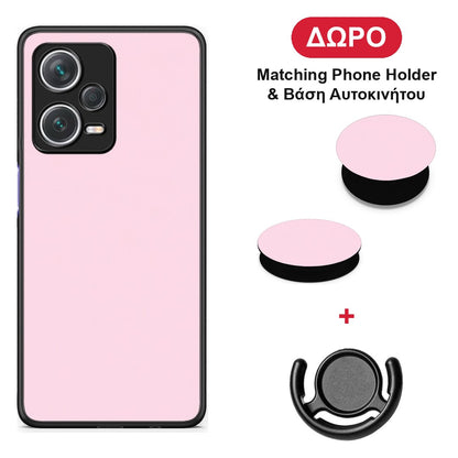 Pale Pink - Xiaomi Redmi Note 12 Pro+ / 12 Pro Discovery θήκη + Δώρο Phone Holder & Βάση Αυτοκινήτου