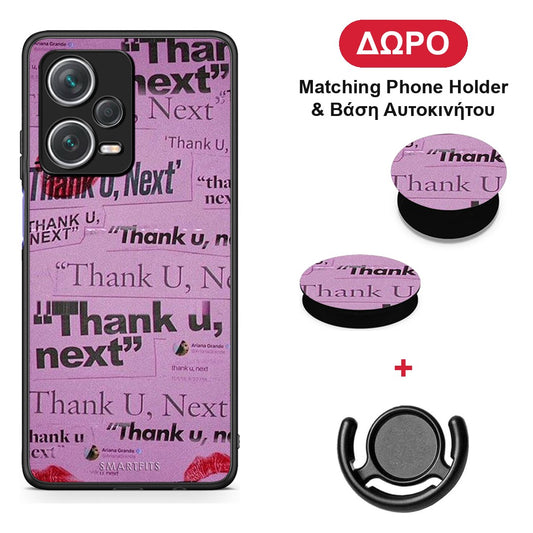 Thank You Next - Xiaomi Redmi Note 12 Pro+ / 12 Pro Discovery θήκη + Δώρο Phone Holder & Βάση Αυτοκινήτου