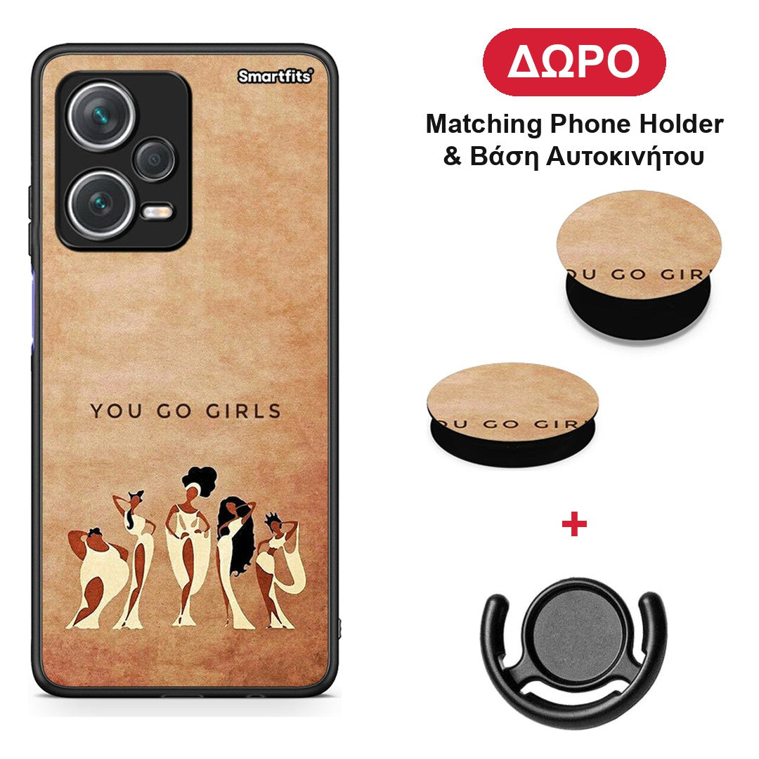 You Go Girl - Xiaomi Redmi Note 12 Pro+ / 12 Pro Discovery θήκη + Δώρο Phone Holder & Βάση Αυτοκινήτου
