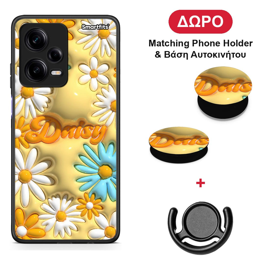 Bubble Daisies - Xiaomi Redmi Note 12 Pro 5G θήκη + Δώρο Phone Holder & Βάση Αυτοκινήτου