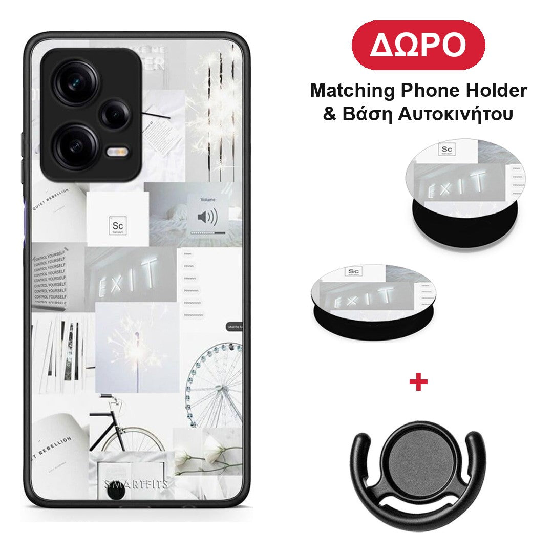 Collage Make Me Wonder - Xiaomi Redmi Note 12 Pro 5G θήκη + Δώρο Phone Holder & Βάση Αυτοκινήτου