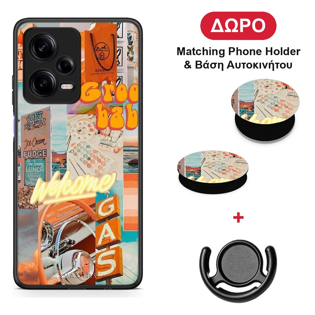 Groovy Babe - Xiaomi Redmi Note 12 Pro 5G θήκη + Δώρο Phone Holder & Βάση Αυτοκινήτου