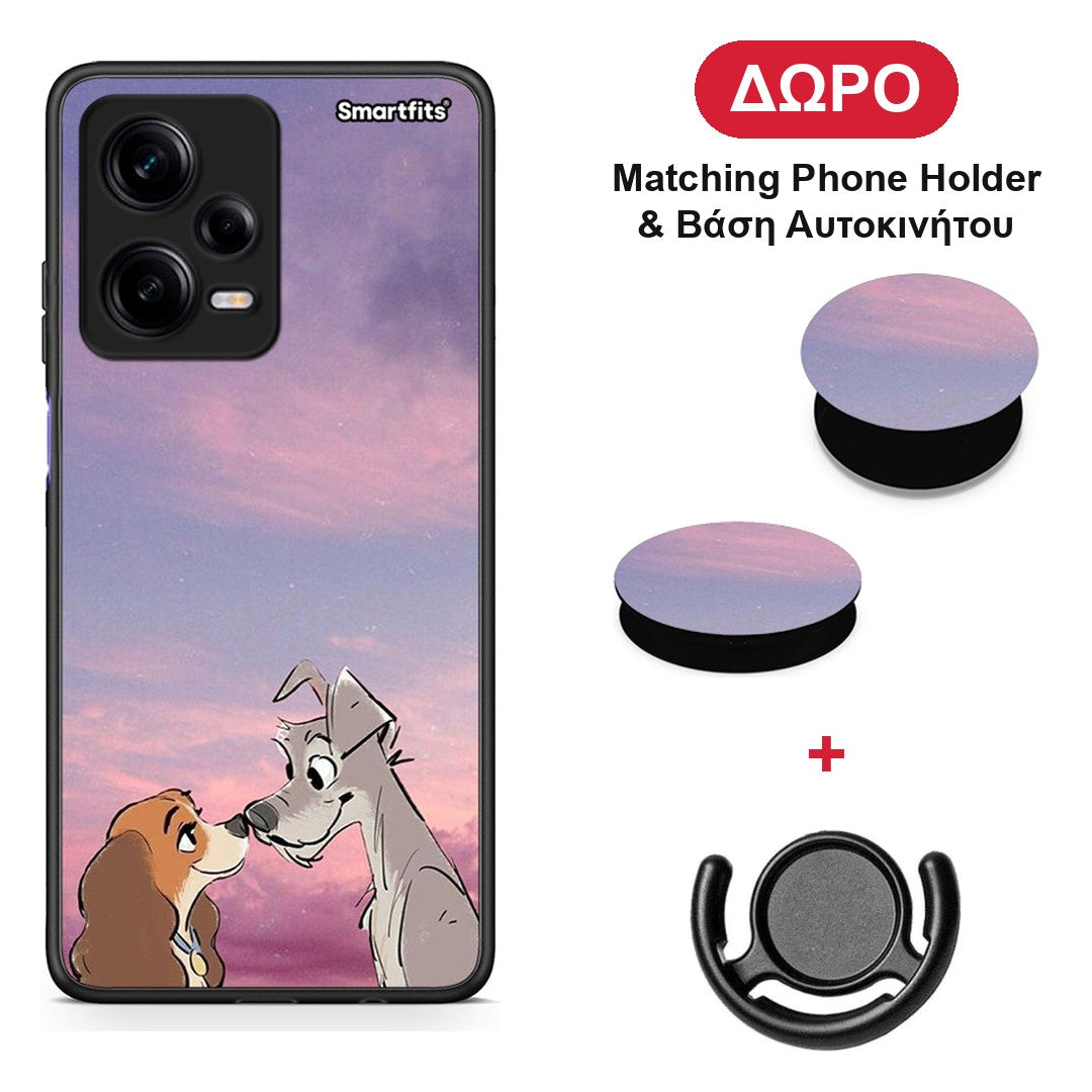 Lady And Tramp - Xiaomi Redmi Note 12 Pro 5G θήκη + Δώρο Phone Holder & Βάση Αυτοκινήτου