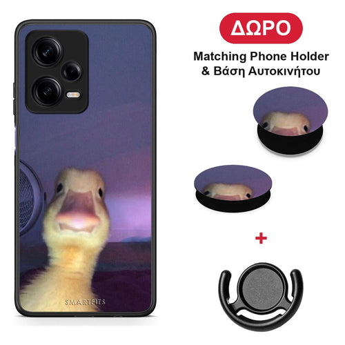 Meme Duck - Xiaomi Redmi Note 12 Pro 5G θήκη + Δώρο Phone Holder & Βάση Αυτοκινήτου