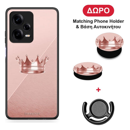 Minimal Crown - Xiaomi Redmi Note 12 Pro 5G θήκη + Δώρο Phone Holder & Βάση Αυτοκινήτου