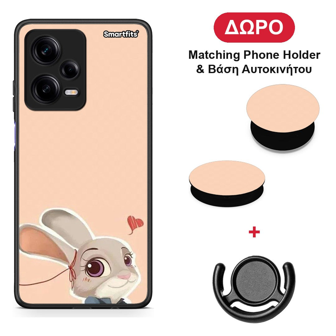Nick Wilde And Judy Hopps Love 2 - Xiaomi Redmi Note 12 Pro 5G θήκη + Δώρο Phone Holder & Βάση Αυτοκινήτου