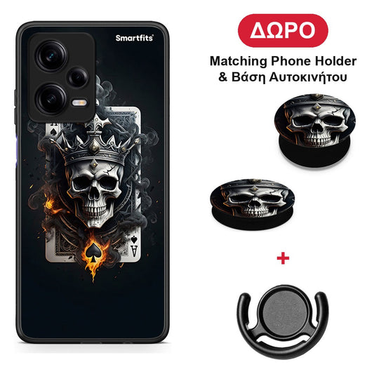 Skull King Ace - Xiaomi Redmi Note 12 Pro 5G θήκη + Δώρο Phone Holder & Βάση Αυτοκινήτου