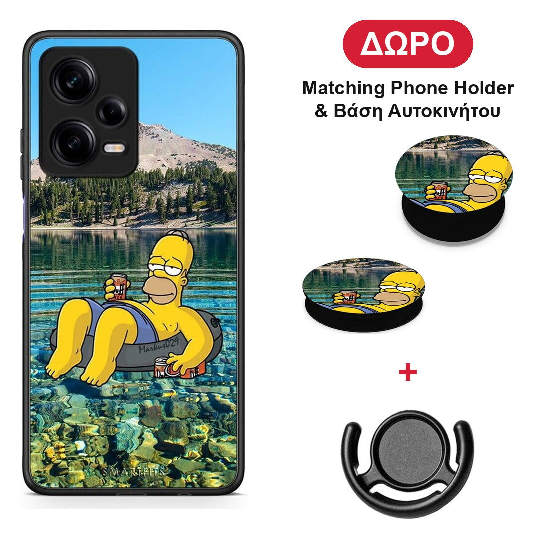 Summer Happiness - Xiaomi Redmi Note 12 Pro 5G θήκη + Δώρο Phone Holder & Βάση Αυτοκινήτου