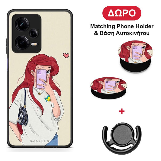 Walking Mermaid - Xiaomi Redmi Note 12 Pro 5G θήκη + Δώρο Phone Holder & Βάση Αυτοκινήτου