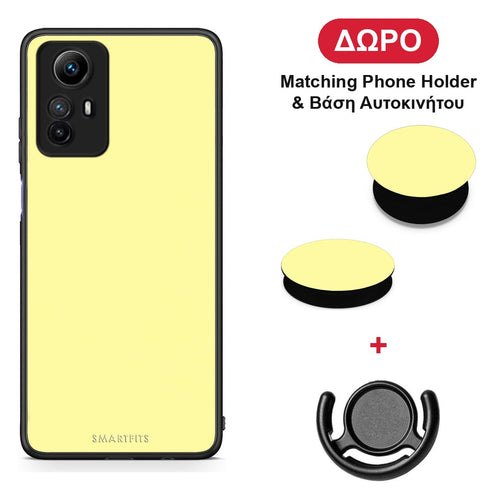 Butter Yellow - Xiaomi Redmi Note 12S θήκη + Δώρο Phone Holder & Βάση Αυτοκινήτου