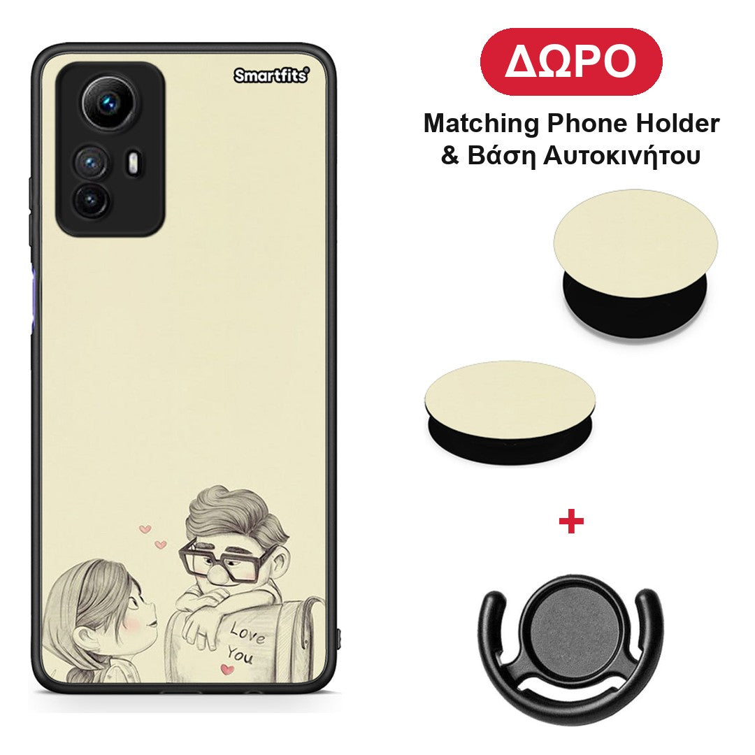 Carl And Ellie - Xiaomi Redmi Note 12S θήκη + Δώρο Phone Holder & Βάση Αυτοκινήτου