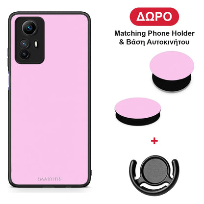 Cotton Candy Pink - Xiaomi Redmi Note 12S θήκη + Δώρο Phone Holder & Βάση Αυτοκινήτου