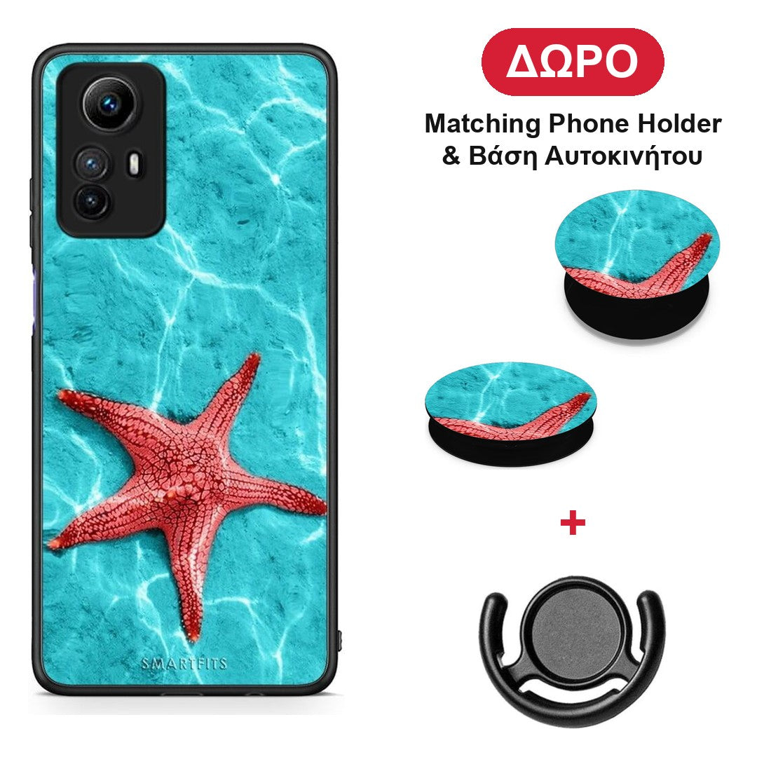 Red Starfish - Xiaomi Redmi Note 12S θήκη + Δώρο Phone Holder & Βάση Αυτοκινήτου