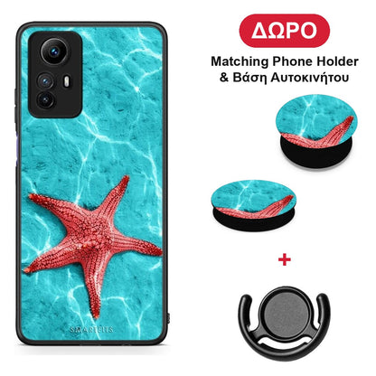 Red Starfish - Xiaomi Redmi Note 12S θήκη + Δώρο Phone Holder & Βάση Αυτοκινήτου