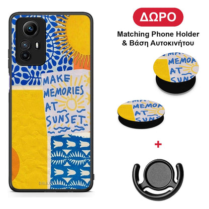 Sunset Memories - Xiaomi Redmi Note 12S θήκη + Δώρο Phone Holder & Βάση Αυτοκινήτου