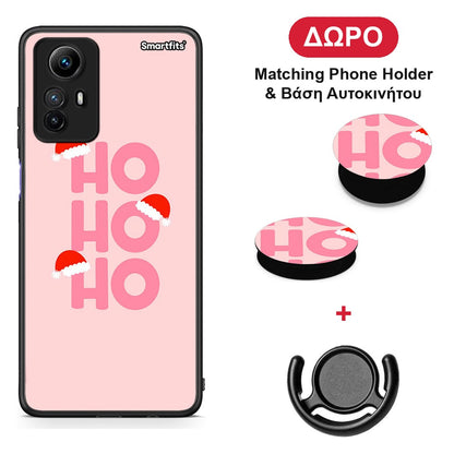 Xmas Ho Ho Ho - Xiaomi Redmi Note 12S θήκη + Δώρο Phone Holder & Βάση Αυτοκινήτου