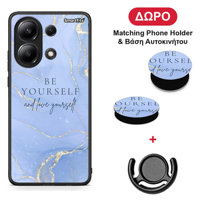 Be Yourself - Xiaomi Redmi Note 13 4G θήκη + Δώρο Phone Holder & Βάση Αυτοκινήτου