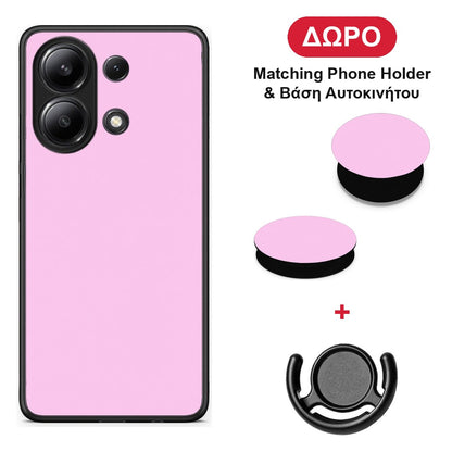 Cotton Candy Pink - Xiaomi Redmi Note 13 4G θήκη + Δώρο Phone Holder & Βάση Αυτοκινήτου