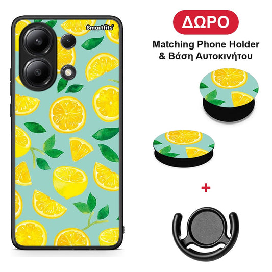 Lemons - Xiaomi Redmi Note 13 4G θήκη + Δώρο Phone Holder & Βάση Αυτοκινήτου
