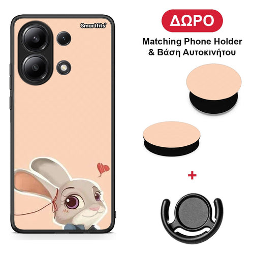 Nick Wilde And Judy Hopps Love 2 - Xiaomi Redmi Note 13 4G θήκη + Δώρο Phone Holder & Βάση Αυτοκινήτου