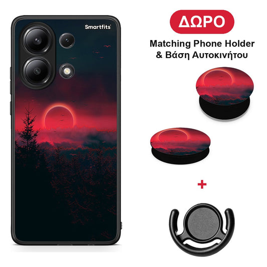 Tropic Sunset - Xiaomi Redmi Note 13 4G θήκη + Δώρο Phone Holder & Βάση Αυτοκινήτου