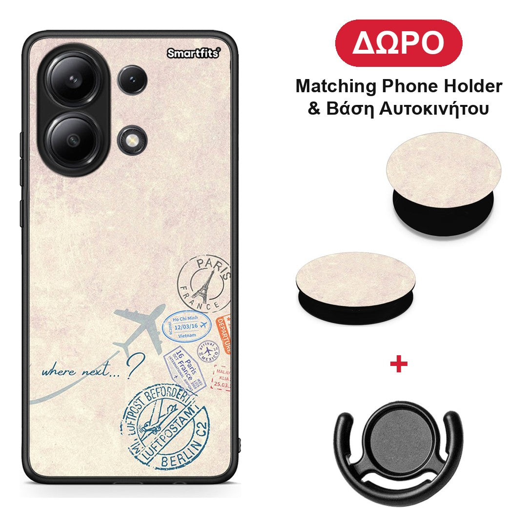 Where Next - Xiaomi Redmi Note 13 4G θήκη + Δώρο Phone Holder & Βάση Αυτοκινήτου