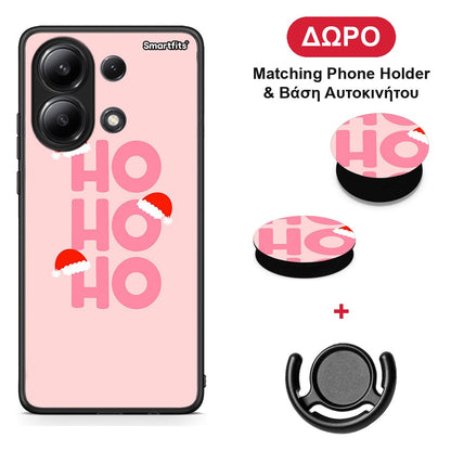 Xmas Ho Ho Ho - Xiaomi Redmi Note 13 4G θήκη + Δώρο Phone Holder & Βάση Αυτοκινήτου