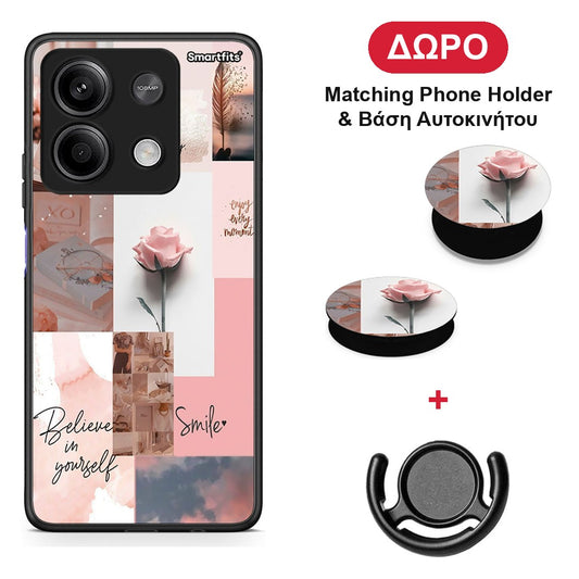 Aesthetic Collage - Xiaomi Redmi Note 13 5G θήκη + Δώρο Phone Holder & Βάση Αυτοκινήτου