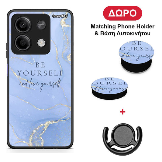 Be Yourself - Xiaomi Redmi Note 13 5G θήκη + Δώρο Phone Holder & Βάση Αυτοκινήτου