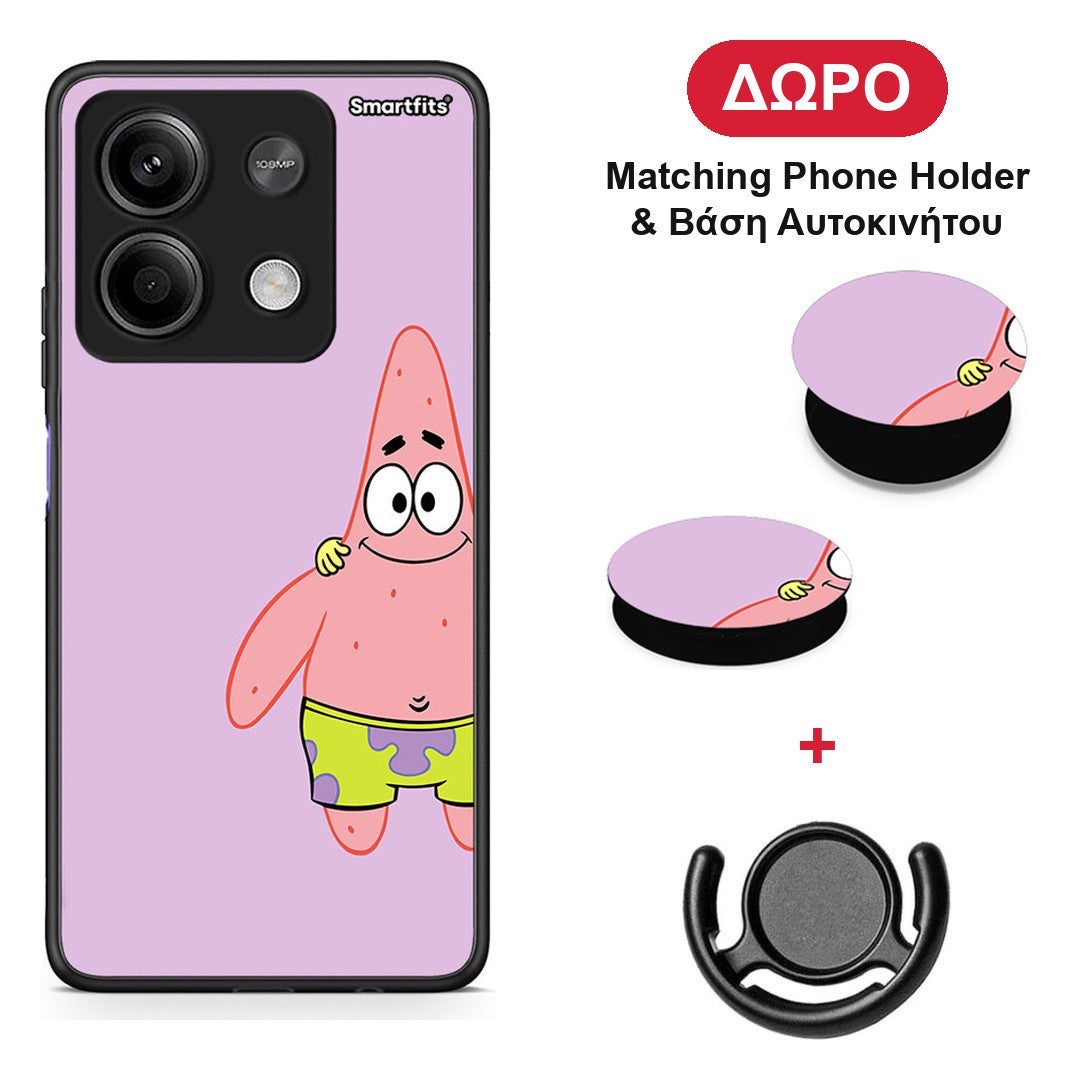 Friends Patrick - Xiaomi Redmi Note 13 5G θήκη + Δώρο Phone Holder & Βάση Αυτοκινήτου