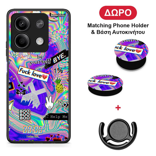Game Over - Xiaomi Redmi Note 13 5G θήκη + Δώρο Phone Holder & Βάση Αυτοκινήτου