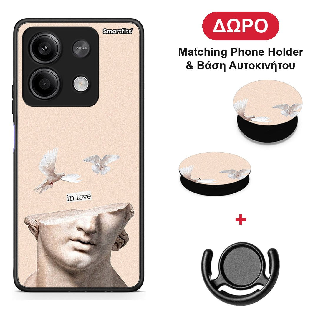 In Love - Xiaomi Redmi Note 13 5G θήκη + Δώρο Phone Holder & Βάση Αυτοκινήτου