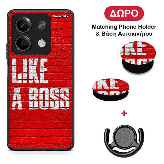 Like A Boss - Xiaomi Redmi Note 13 5G θήκη + Δώρο Phone Holder & Βάση Αυτοκινήτου