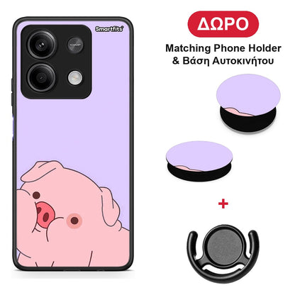Pig Love 2 - Xiaomi Redmi Note 13 5G θήκη + Δώρο Phone Holder & Βάση Αυτοκινήτου