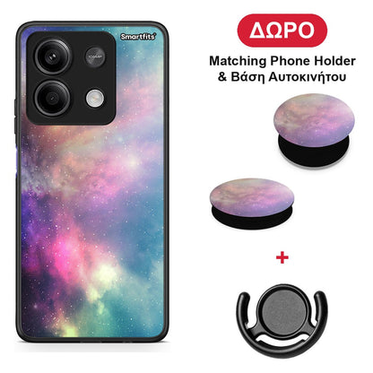 Galactic Rainbow - Xiaomi Redmi Note 13 5G θήκη + Δώρο Phone Holder & Βάση Αυτοκινήτου