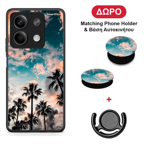 Summer Sky - Xiaomi Redmi Note 13 5G θήκη + Δώρο Phone Holder & Βάση Αυτοκινήτου