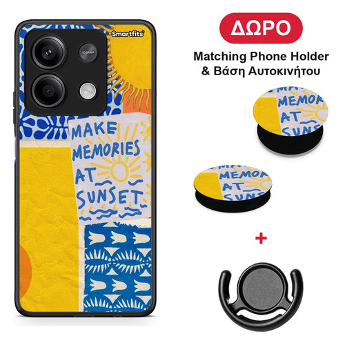 Sunset Memories - Xiaomi Redmi Note 13 5G θήκη + Δώρο Phone Holder & Βάση Αυτοκινήτου