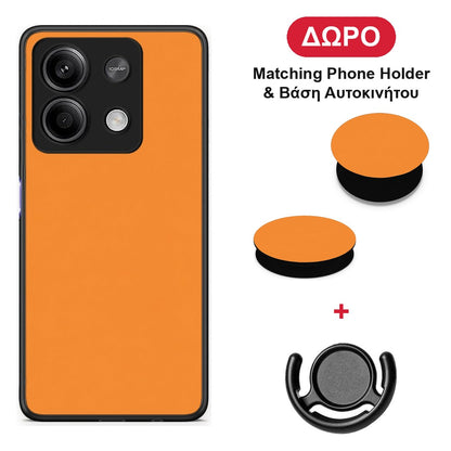 Tangerine Orange - Xiaomi Redmi Note 13 5G θήκη + Δώρο Phone Holder & Βάση Αυτοκινήτου