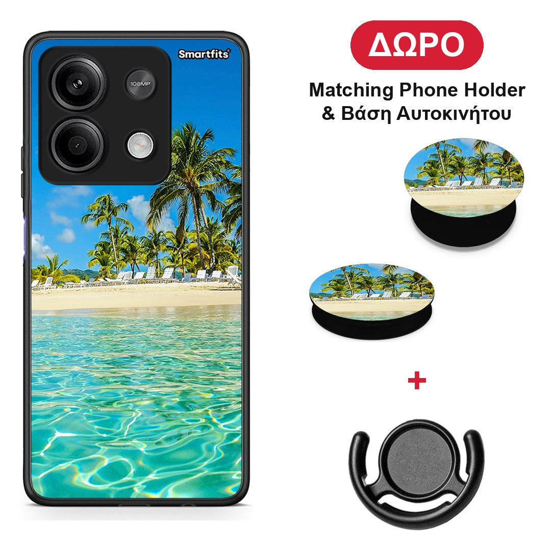 Tropical Vibes - Xiaomi Redmi Note 13 5G θήκη + Δώρο Phone Holder & Βάση Αυτοκινήτου