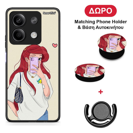 Walking Mermaid - Xiaomi Redmi Note 13 5G θήκη + Δώρο Phone Holder & Βάση Αυτοκινήτου