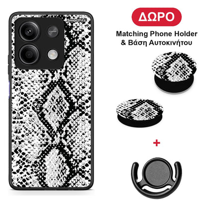 Animal White Snake - Xiaomi Redmi Note 13 5G θήκη + Δώρο Phone Holder & Βάση Αυτοκινήτου