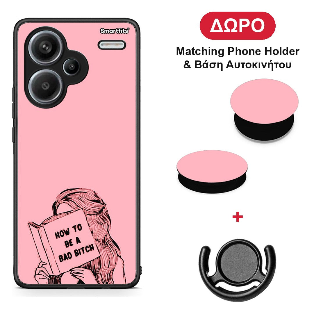 Bad Bitch - Xiaomi Redmi Note 13 Pro Plus 5G θήκη + Δώρο Phone Holder & Βάση Αυτοκινήτου
