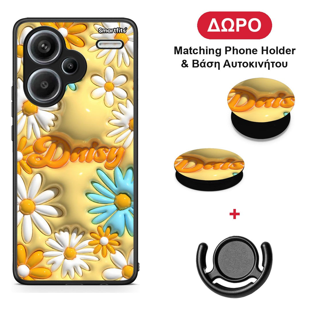 Bubble Daisies - Xiaomi Redmi Note 13 Pro Plus 5G θήκη + Δώρο Phone Holder & Βάση Αυτοκινήτου