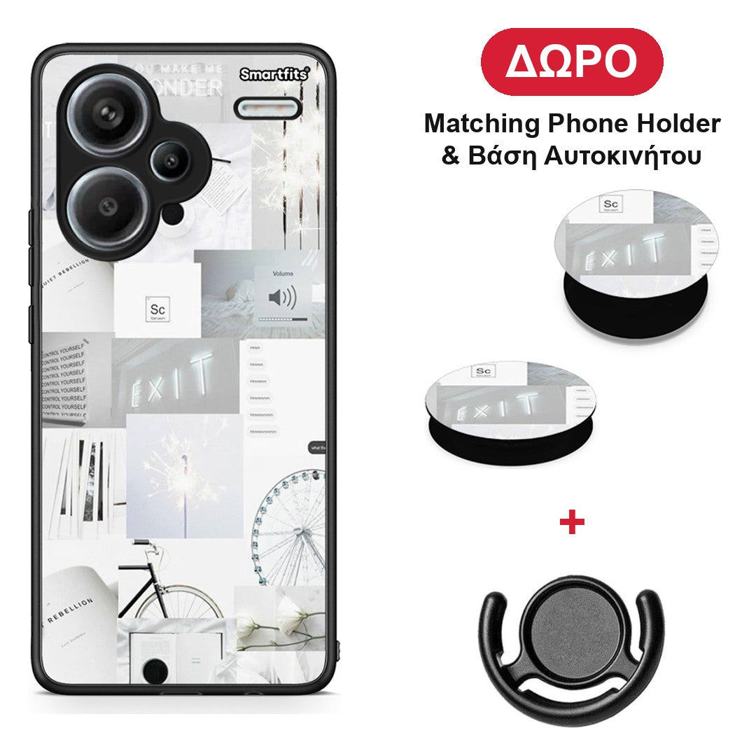 Collage Make Me Wonder - Xiaomi Redmi Note 13 Pro Plus 5G θήκη + Δώρο Phone Holder & Βάση Αυτοκινήτου