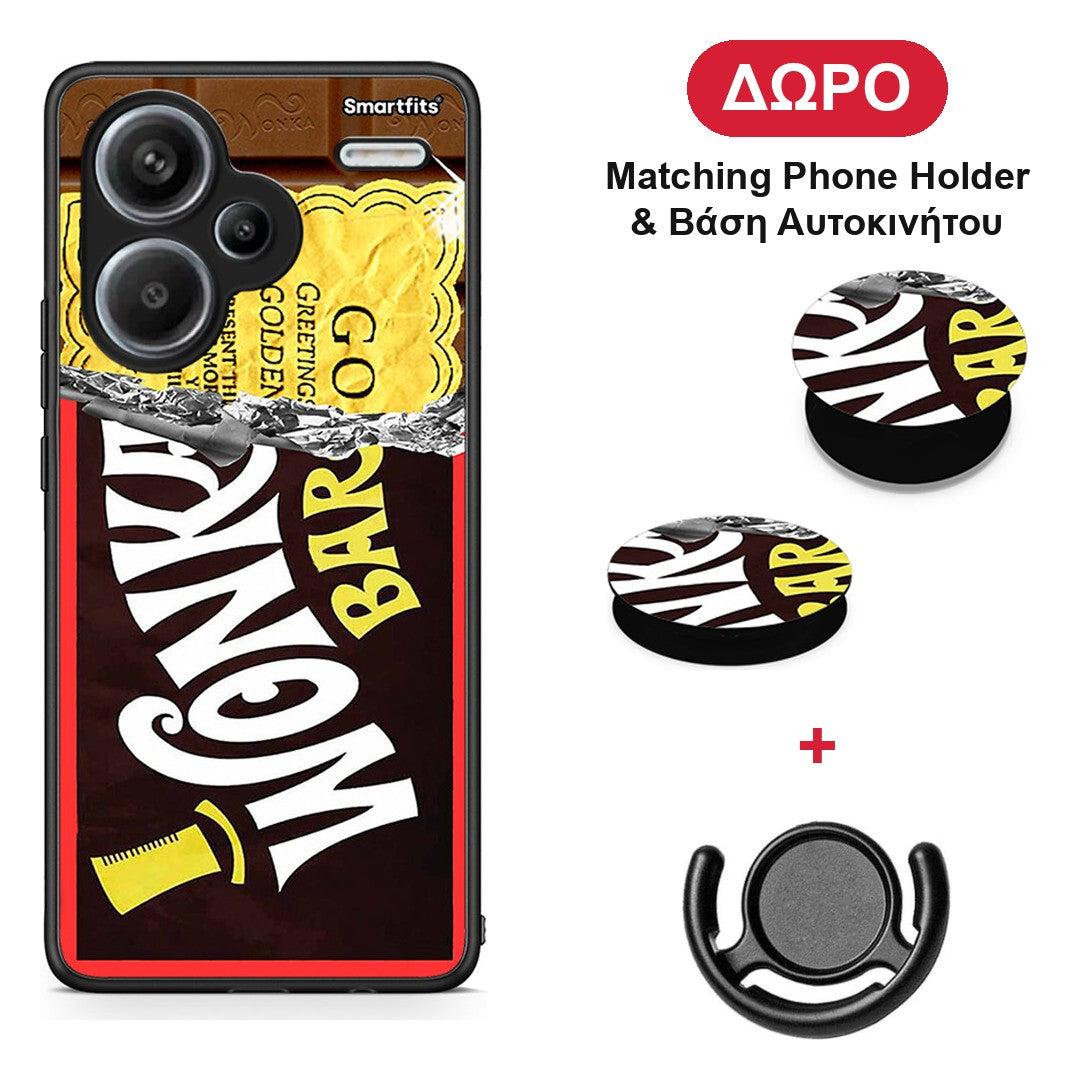 Golden Ticket - Xiaomi Redmi Note 13 Pro Plus 5G θήκη + Δώρο Phone Holder & Βάση Αυτοκινήτου