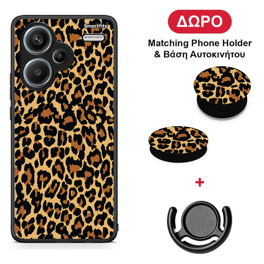 Animal Leopard - Xiaomi Redmi Note 13 Pro Plus 5G θήκη + Δώρο Phone Holder & Βάση Αυτοκινήτου