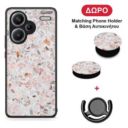 Marble Terrazzo - Xiaomi Redmi Note 13 Pro Plus 5G θήκη + Δώρο Phone Holder & Βάση Αυτοκινήτου