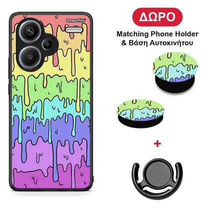 Melting Rainbow - Xiaomi Redmi Note 13 Pro Plus 5G θήκη + Δώρο Phone Holder & Βάση Αυτοκινήτου