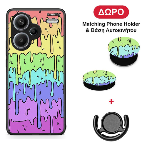 Melting Rainbow - Xiaomi Redmi Note 13 Pro Plus 5G θήκη + Δώρο Phone Holder & Βάση Αυτοκινήτου