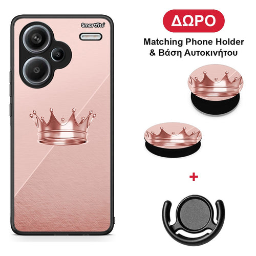 Minimal Crown - Xiaomi Redmi Note 13 Pro Plus 5G θήκη + Δώρο Phone Holder & Βάση Αυτοκινήτου